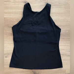Athleta Black High-Neck Racerback Top Size XL